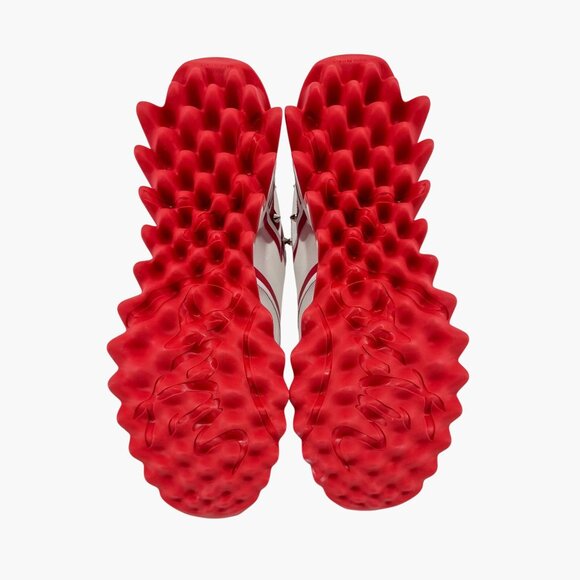 Christian Louboutin Sharkina White Mesh Red Sneakers Size 38.5 US 8.5 Women 6977 - Picture 4 of 15